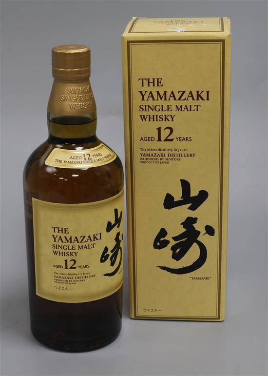 One bottle of Yamazaki 12 year old malt